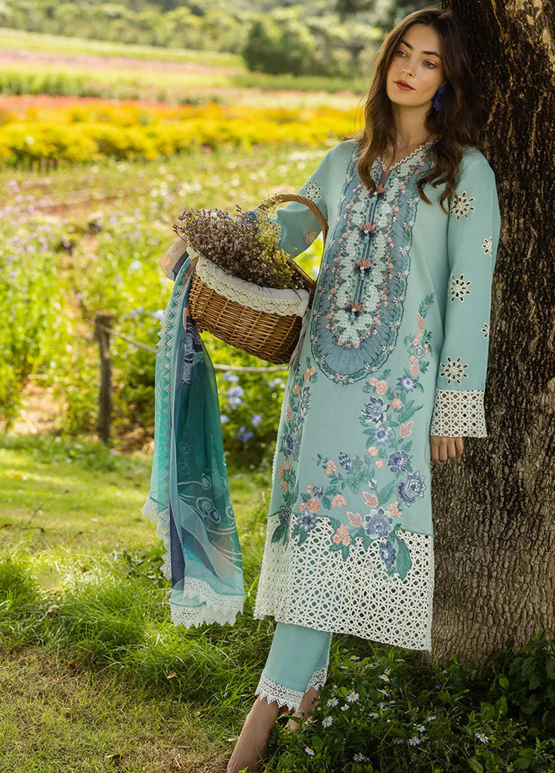 Secret Garden By Mushq Embroidered Lawn 3 Piece Unstitched Suit MQ25SG D-08B WHIMSICAL WISTERIA Secret Garden By Mushq Embroidered Lawn 3 Piece Unstitched Suit MQ25SG D-08B WHIMSICAL WISTERIA