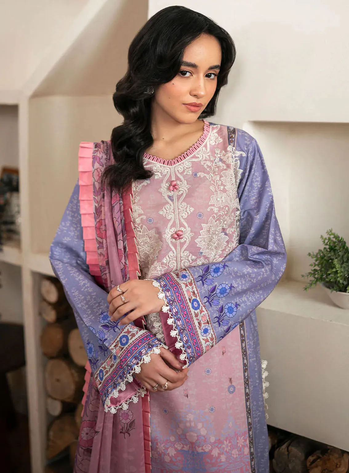 Selene By Roheenaz Embroidered Cambric 3 Piece Unstitched Suit RNZ24S RNP-02A SOFIA Selene By Roheenaz Embroidered Cambric 3 Piece Unstitched Suit RNZ24S RNP-02A SOFIA