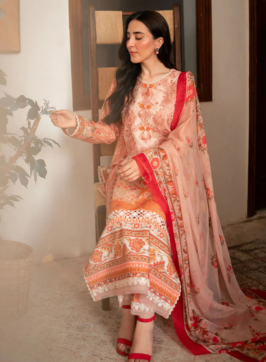 Selene By Roheenaz Embroidered Cambric 3 Piece Unstitched Suit RNZ24S RNP-02B EZRA Selene By Roheenaz Embroidered Cambric 3 Piece Unstitched Suit RNZ24S RNP-02B EZRA