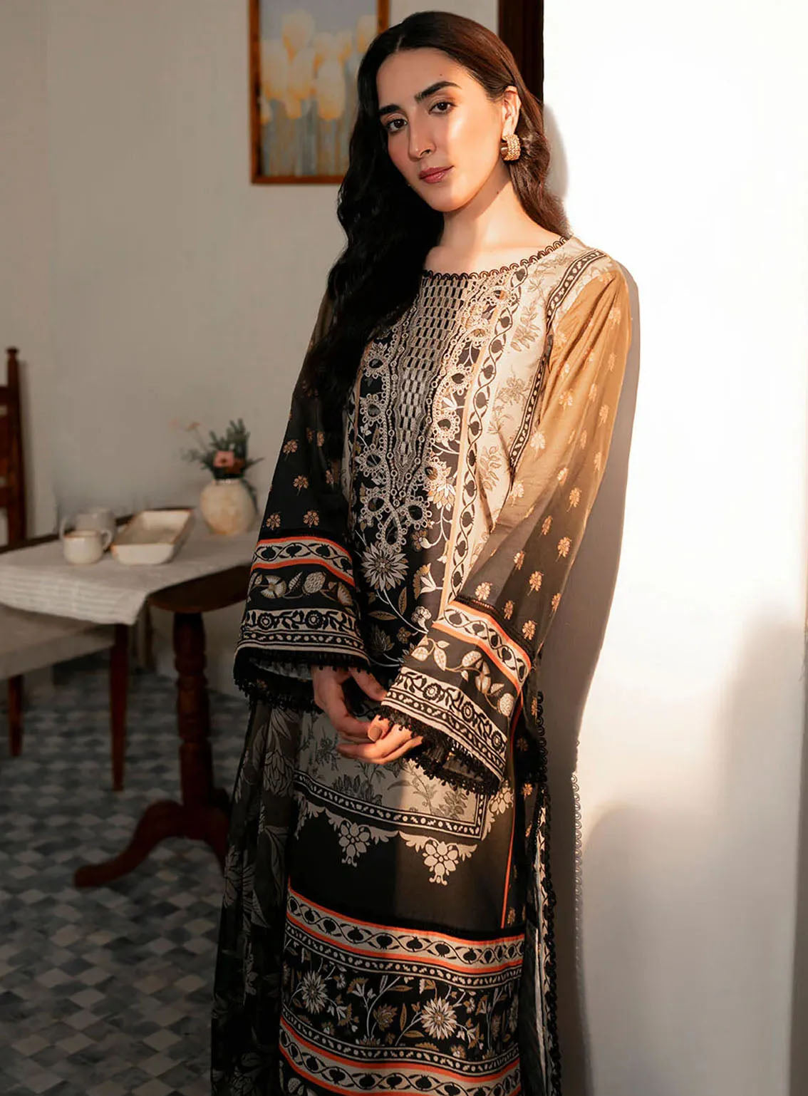 Selene By Roheenaz Embroidered Cambric 3 Piece Unstitched Suit RNZ24S RNP-04B JANE Selene By Roheenaz Embroidered Cambric 3 Piece Unstitched Suit RNZ24S RNP-04B JANE