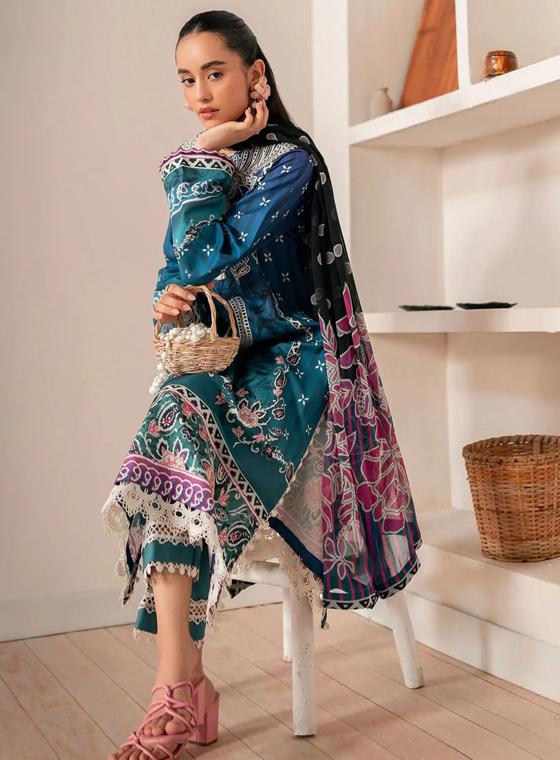 Selene By Roheenaz Embroidered Cambric 3 Piece Unstitched Suit RNZ24S RNP-06A DAHLIA Selene By Roheenaz Embroidered Cambric 3 Piece Unstitched Suit RNZ24S RNP-06A DAHLIA