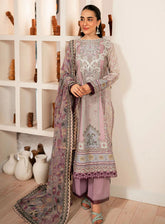 Selene By Roheenaz Embroidered Cambric 3 Piece Unstitched Suit RNZ24S RNP-07B LAVENDER