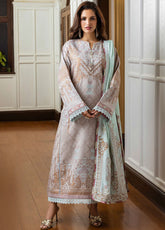 Seraph By Mushq Jacquard Embroidered Lawn 3 Piece Unstitched Suit MQ25SJL D-02 ARSINOE