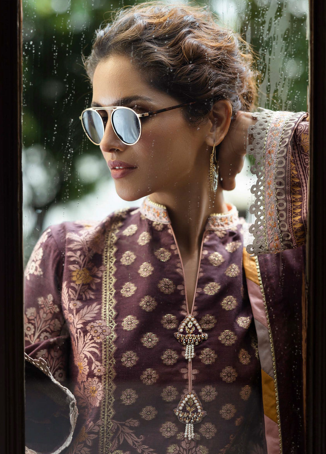 Seraph By Mushq Jacquard Embroidered Lawn 3 Piece Unstitched Suit MQ25SJL D-07 NARISSA Seraph By Mushq Jacquard Embroidered Lawn 3 Piece Unstitched Suit MQ25SJL D-07 NARISSA
