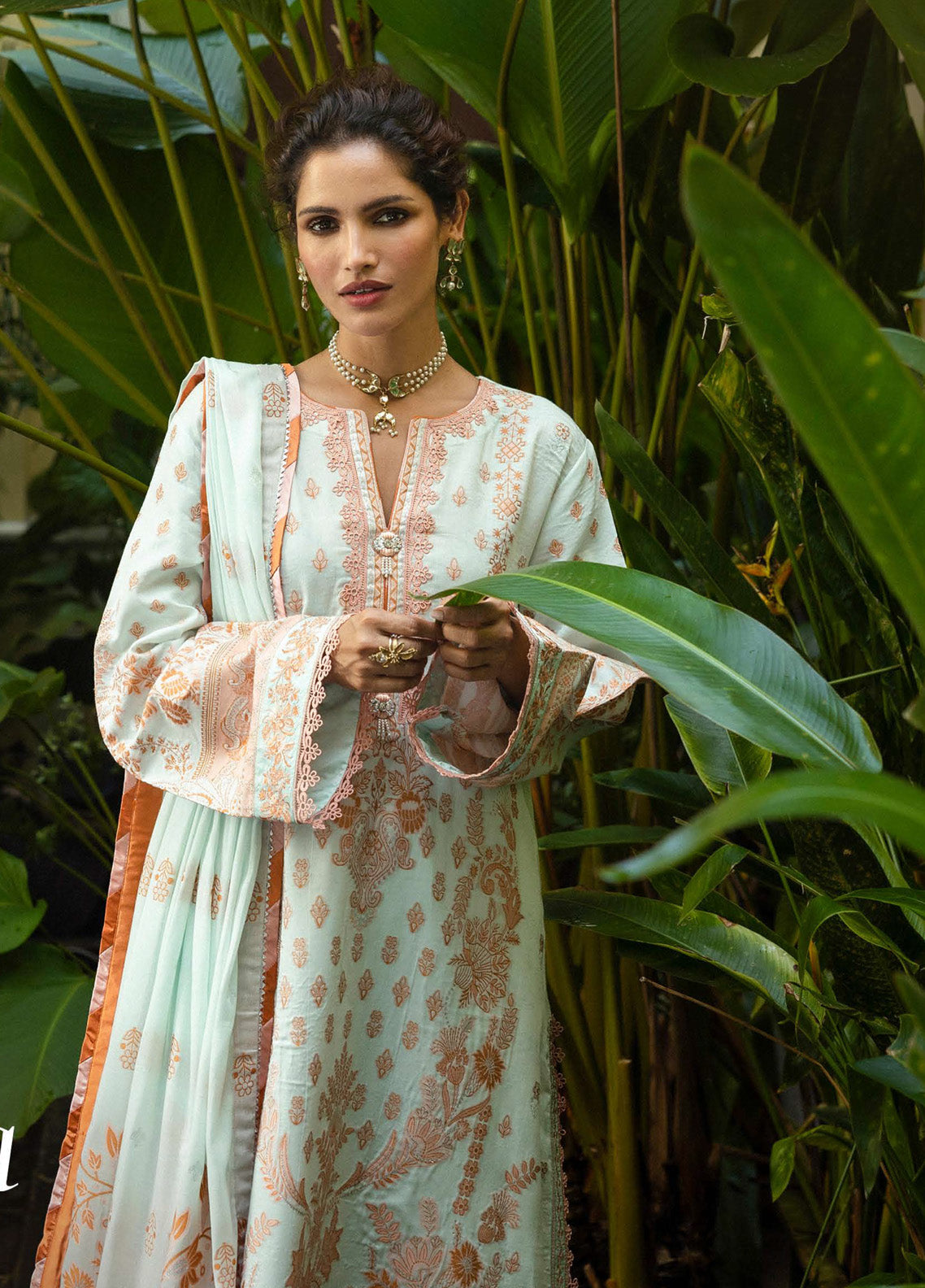 Seraph By Mushq Jacquard Embroidered Lawn 3 Piece Unstitched Suit MQ25SJL D-08 AMALTHEA Seraph By Mushq Jacquard Embroidered Lawn 3 Piece Unstitched Suit MQ25SJL D-08 AMALTHEA