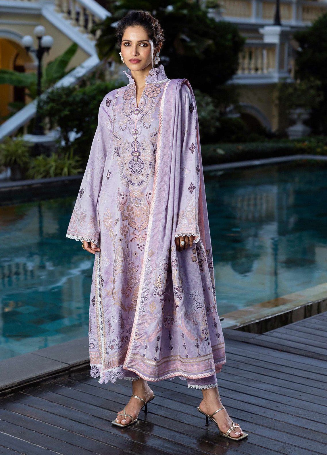 Seraph By Mushq Jacquard Embroidered Lawn 3 Piece Unstitched Suit MQ25SJL D-09 THEIDARA Seraph By Mushq Jacquard Embroidered Lawn 3 Piece Unstitched Suit MQ25SJL D-09 THEIDARA