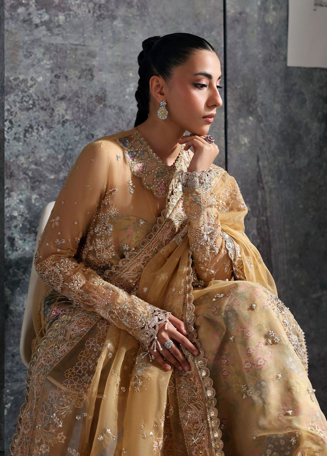 Seraphine By Zarposh Fomral Embroidered Organza 3 Piece Unstitched Suit ZP26SWF D-LUSTRE Seraphine By Zarposh Fomral Embroidered Organza 3 Piece Unstitched Suit ZP26SWF D-LUSTRE