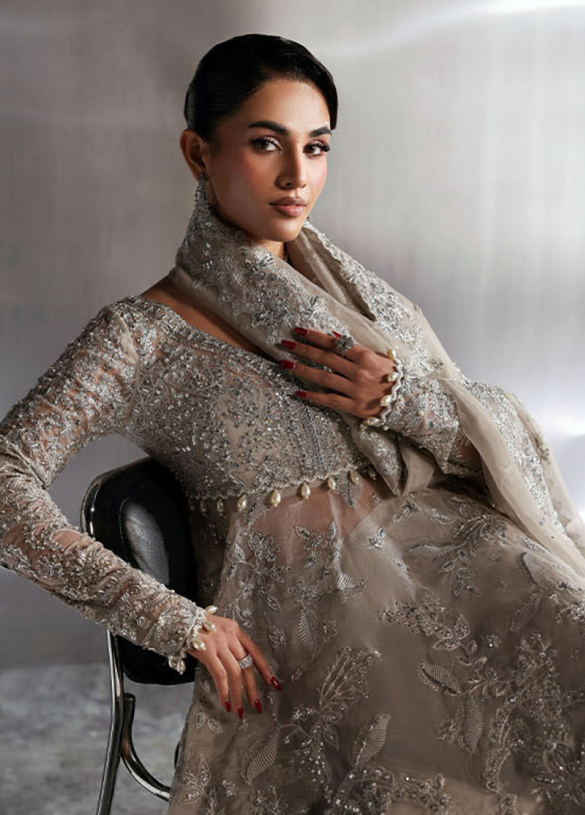 Seraphine By Zarposh Fomral Embroidered Organza 3 Piece Unstitched Suit ZP26SWF D-NOVELLE Seraphine By Zarposh Fomral Embroidered Organza 3 Piece Unstitched Suit ZP26SWF D-NOVELLE