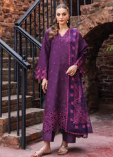 Seraya By Farasha Embroidered Lawn 3 Piece Unstitched Suit FSH25SL D-06 WINKMIST