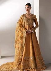 Serein By Emaan Adeel Premium Embroidered Raw Silk 3 Piece Unstitched Suit EA25SLS D-GOLDEN HOUR