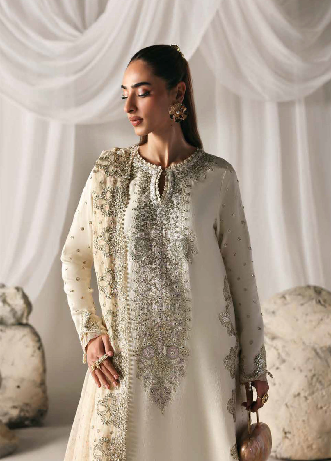 Serein By Emaan Adeel Premium Embroidered Raw Silk 3 Piece Unstitched Suit EA25SLS D-MISTY DAWN Serein By Emaan Adeel Premium Embroidered Raw Silk 3 Piece Unstitched Suit EA25SLS D-MISTY DAWN