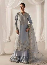 Serein By Emaan Adeel Premium Embroidered Raw Silk 3 Piece Unstitched Suit EA25SLS D-OPULENT OASIS