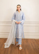 Serene Elegance By LSM Lakhany Embroidered Cotton Net 3 Piece Stitched Suit LSM24SE LG-IZ-0222