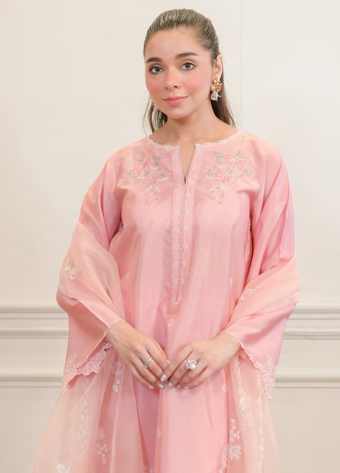 Serene Elegance By LSM Lakhany Embroidered Cotton Net 3 Piece Stitched Suit LSM24SE LG-IZ-0223 Serene Elegance By LSM Lakhany Embroidered Cotton Net 3 Piece Stitched Suit LSM24SE LG-IZ-0223