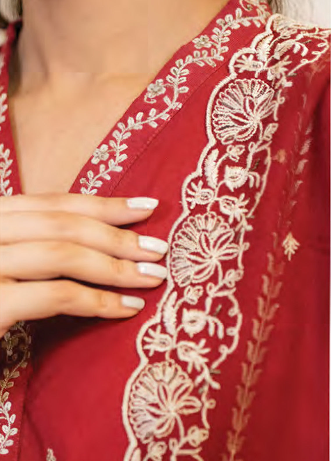 Serene Elegance By LSM Lakhany Embroidered Cotton Net 3 Piece Stitched Suit LSM24SE LG-IZ-0266 Serene Elegance By LSM Lakhany Embroidered Cotton Net 3 Piece Stitched Suit LSM24SE LG-IZ-0266