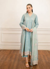 Serene Elegance By LSM Lakhany Embroidered Cotton Net 3 Piece Stitched Suit LSM24SE LG-UB-0046