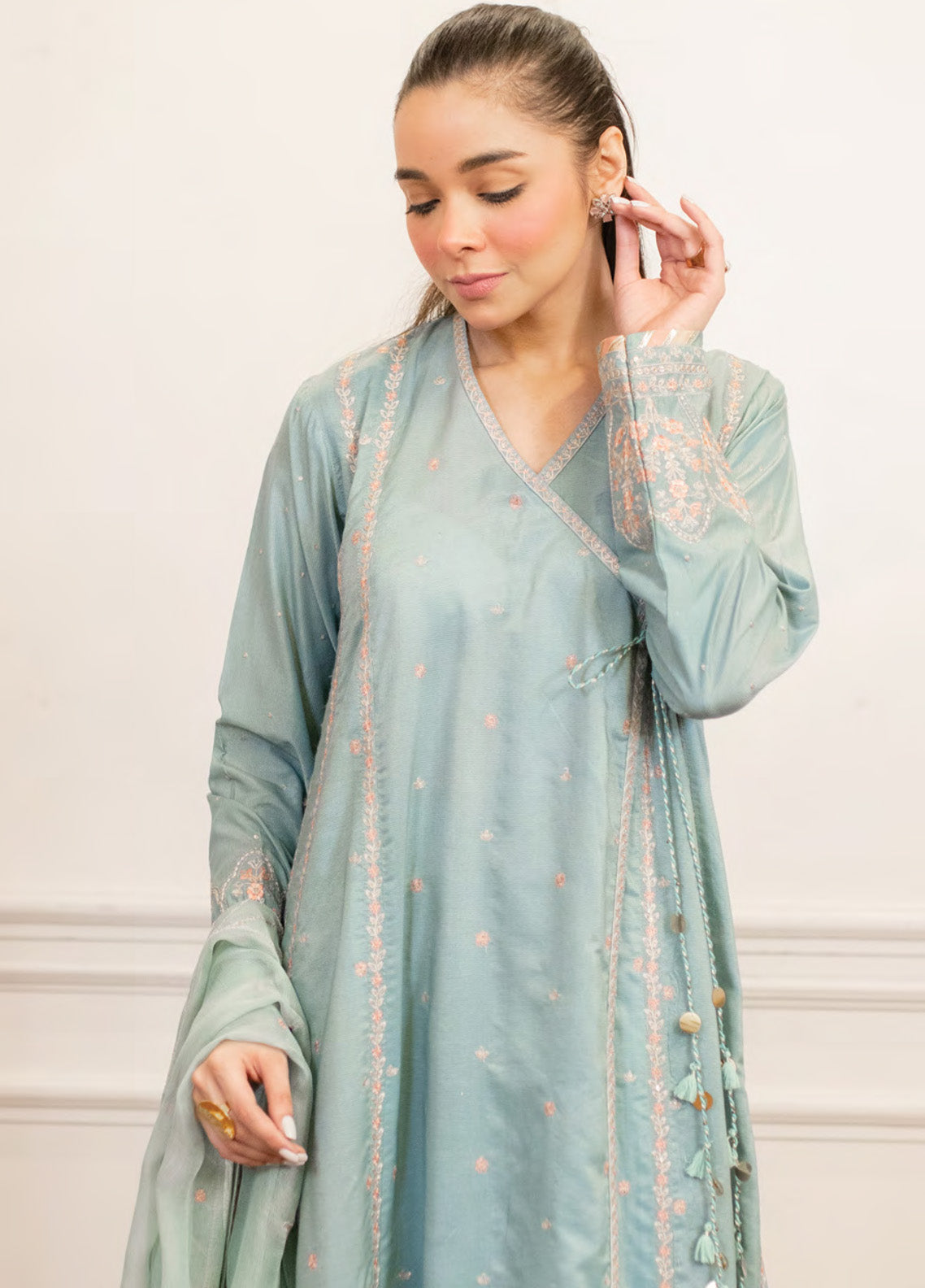 Serene Elegance By LSM Lakhany Embroidered Cotton Net 3 Piece Stitched Suit LSM24SE LG-UB-0046 Serene Elegance By LSM Lakhany Embroidered Cotton Net 3 Piece Stitched Suit LSM24SE LG-UB-0046