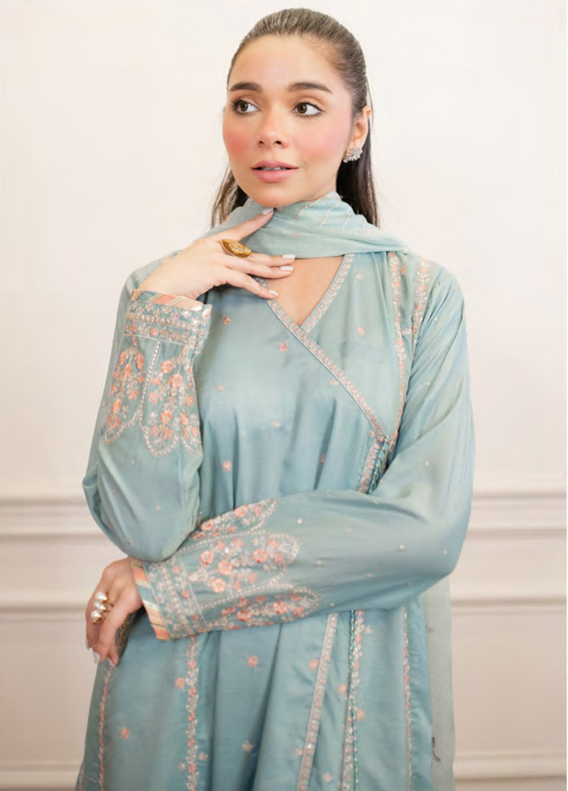 Serene Elegance By LSM Lakhany Embroidered Cotton Net 3 Piece Stitched Suit LSM24SE LG-UB-0046 Serene Elegance By LSM Lakhany Embroidered Cotton Net 3 Piece Stitched Suit LSM24SE LG-UB-0046