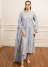 Serene Elegance By LSM Lakhany Embroidered Sheesha Silk 3 Piece Stitched Suit LSM24SE LG-RL-0036