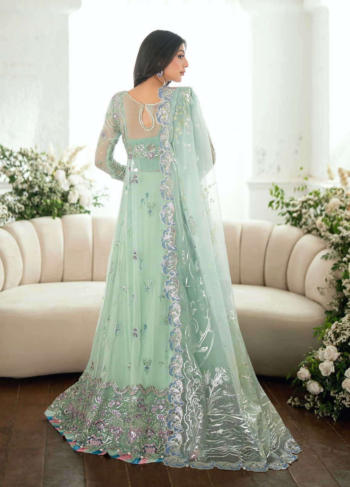 Shaam Shandar By Mushq Embroidered Chiffon 3 Piece Unstitched Suit MQ25SS D-07 SITAARA Shaam Shandar By Mushq Embroidered Chiffon 3 Piece Unstitched Suit MQ25SS D-07 SITAARA