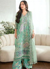 Shaam Shandar By Mushq Embroidered Chiffon 3 Piece Unstitched Suit MQ25SS D-08 ADAA