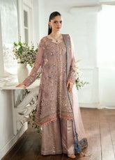 Shaam Shandar By Mushq Embroidered Chiffon 3 Piece Unstitched Suit MQ25SS D-09 ROOP RANGOLI