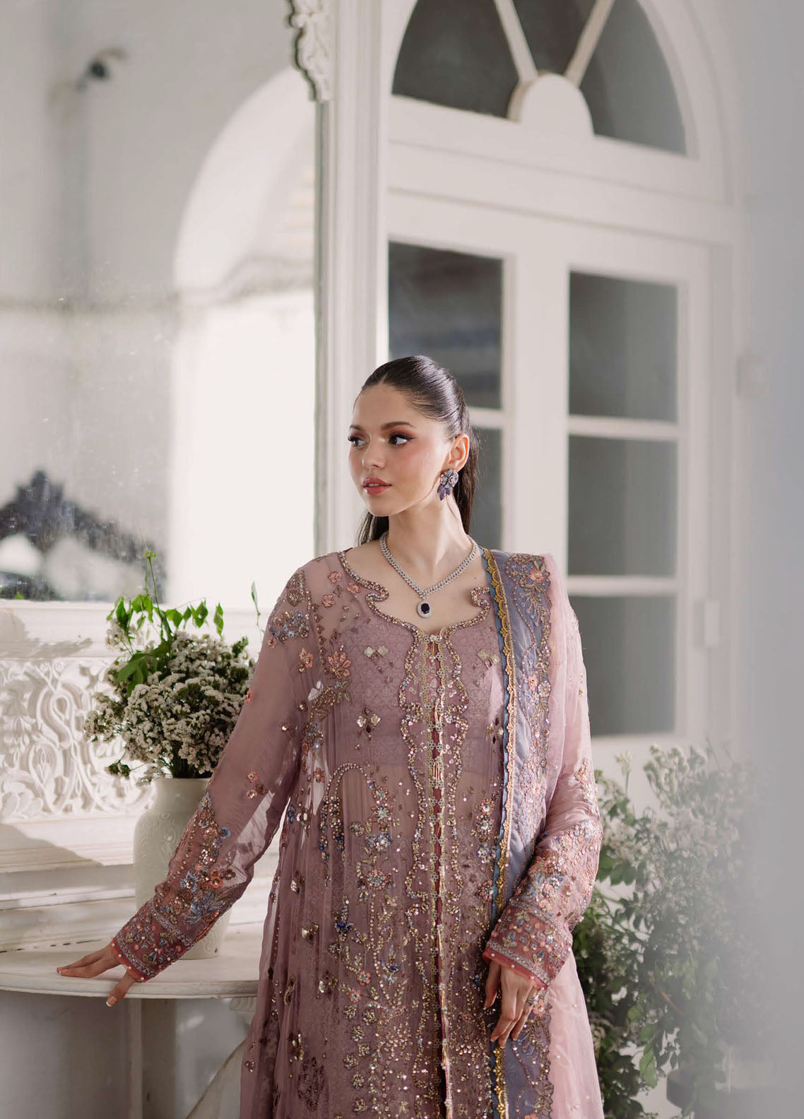 Shaam Shandar By Mushq Embroidered Chiffon 3 Piece Unstitched Suit MQ25SS D-09 ROOP RANGOLI Shaam Shandar By Mushq Embroidered Chiffon 3 Piece Unstitched Suit MQ25SS D-09 ROOP RANGOLI