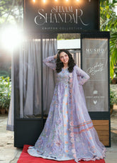 Shaam Shandar By Mushq Embroidered Chiffon 3 Piece Unstitched Suit MQ25SS D-10 RANGEELA RAAG