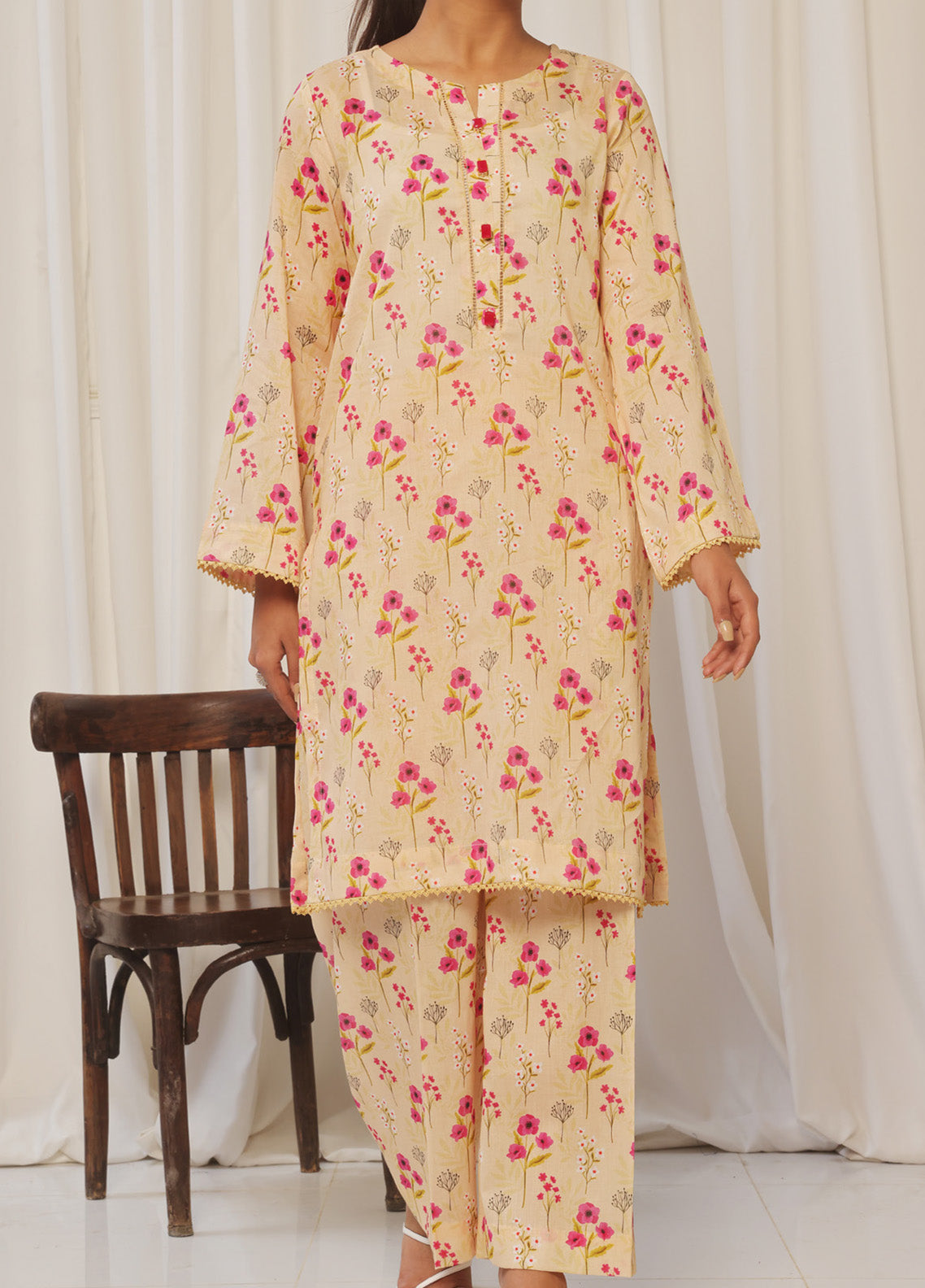 Shabnam By Aizal Printed Lawn 2 Piece Unstitched Suit AL25SPC D-13 Shabnam By Aizal Printed Lawn 2 Piece Unstitched Suit AL25SPC D-13