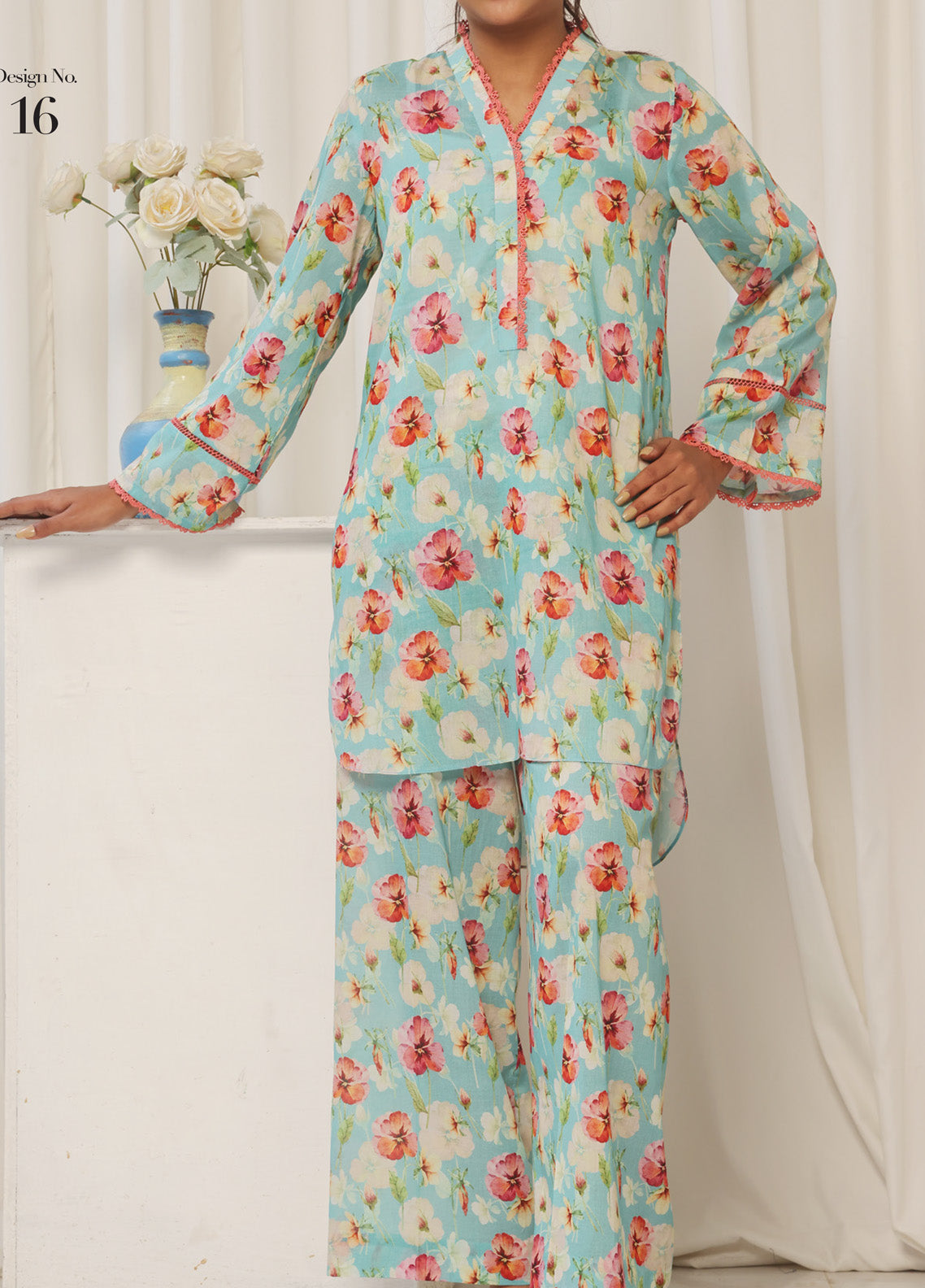 Shabnam By Aizal Printed Lawn 2 Piece Unstitched Suit AL25SPC D-16 Shabnam By Aizal Printed Lawn 2 Piece Unstitched Suit AL25SPC D-16