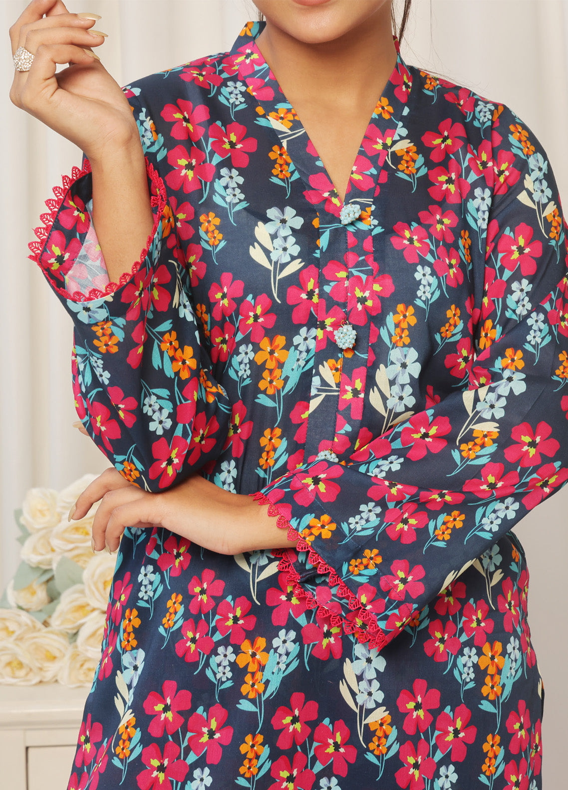 Shabnam By Aizal Printed Lawn 2 Piece Unstitched Suit AL25SPC D-19 Shabnam By Aizal Printed Lawn 2 Piece Unstitched Suit AL25SPC D-19