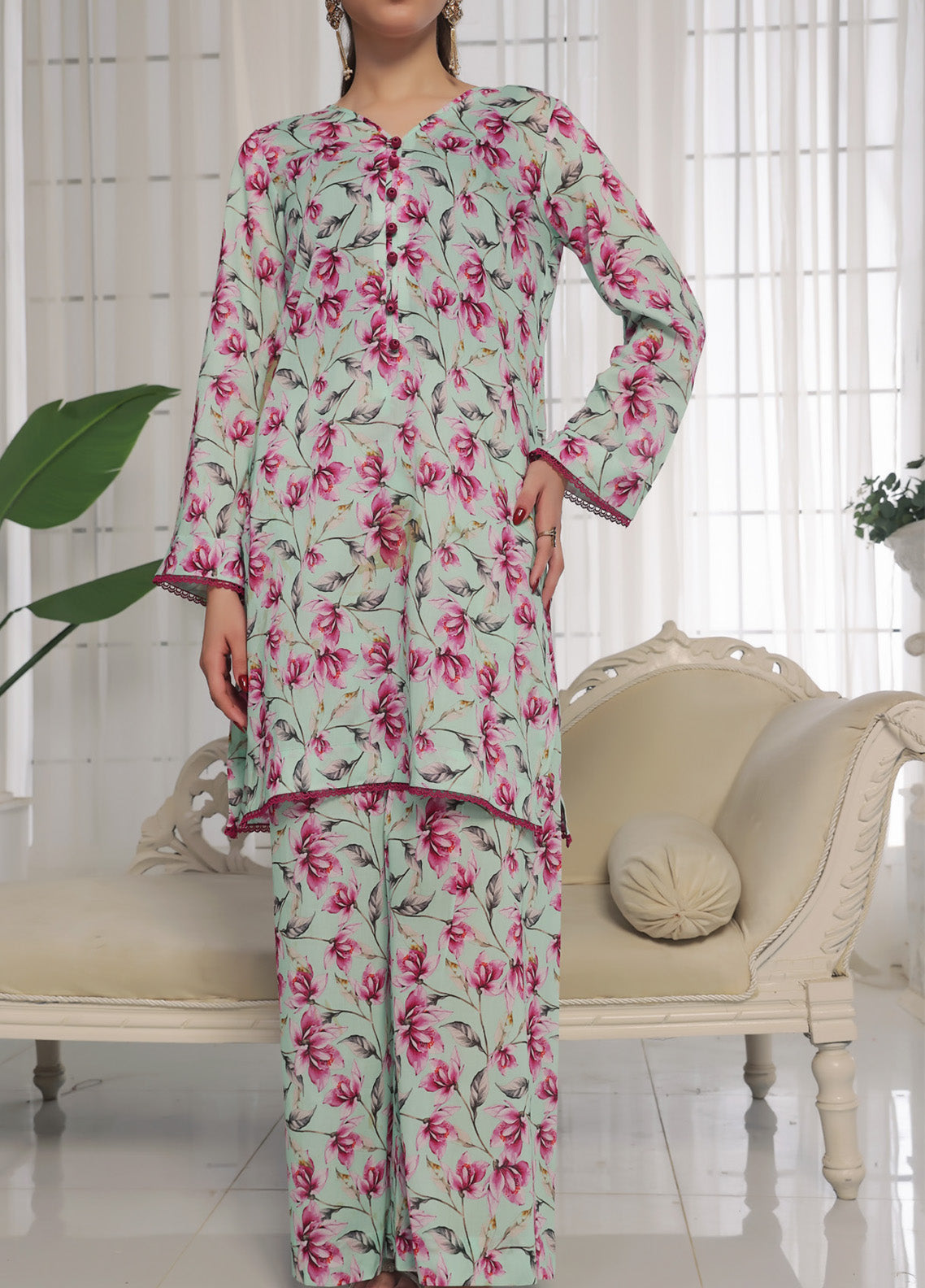 Shabnam By Aizal Printed Lawn 2 Piece Unstitched Suit AL25SPC D-20 Shabnam By Aizal Printed Lawn 2 Piece Unstitched Suit AL25SPC D-20
