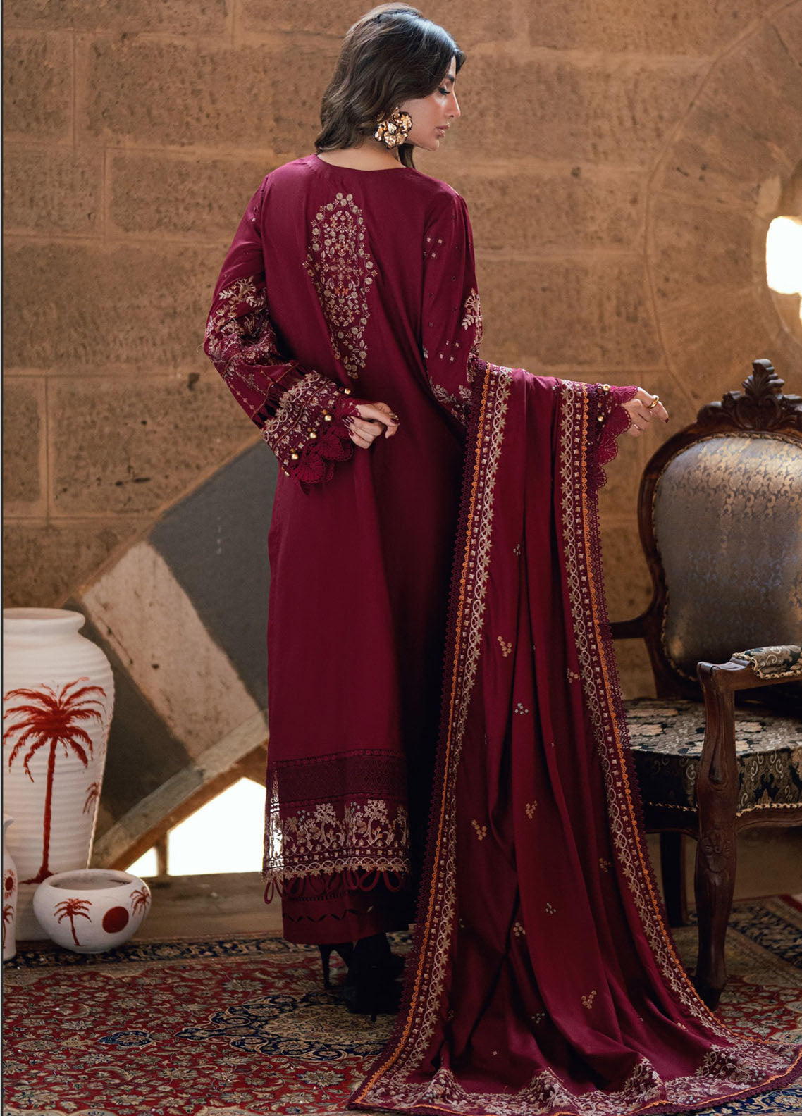 Shades Of Winter By Florent Embroidered Twill Marina 3 Piece Unstitched Suit FL25SOW D-1B Shades Of Winter By Florent Embroidered Twill Marina 3 Piece Unstitched Suit FL25SOW D-1B