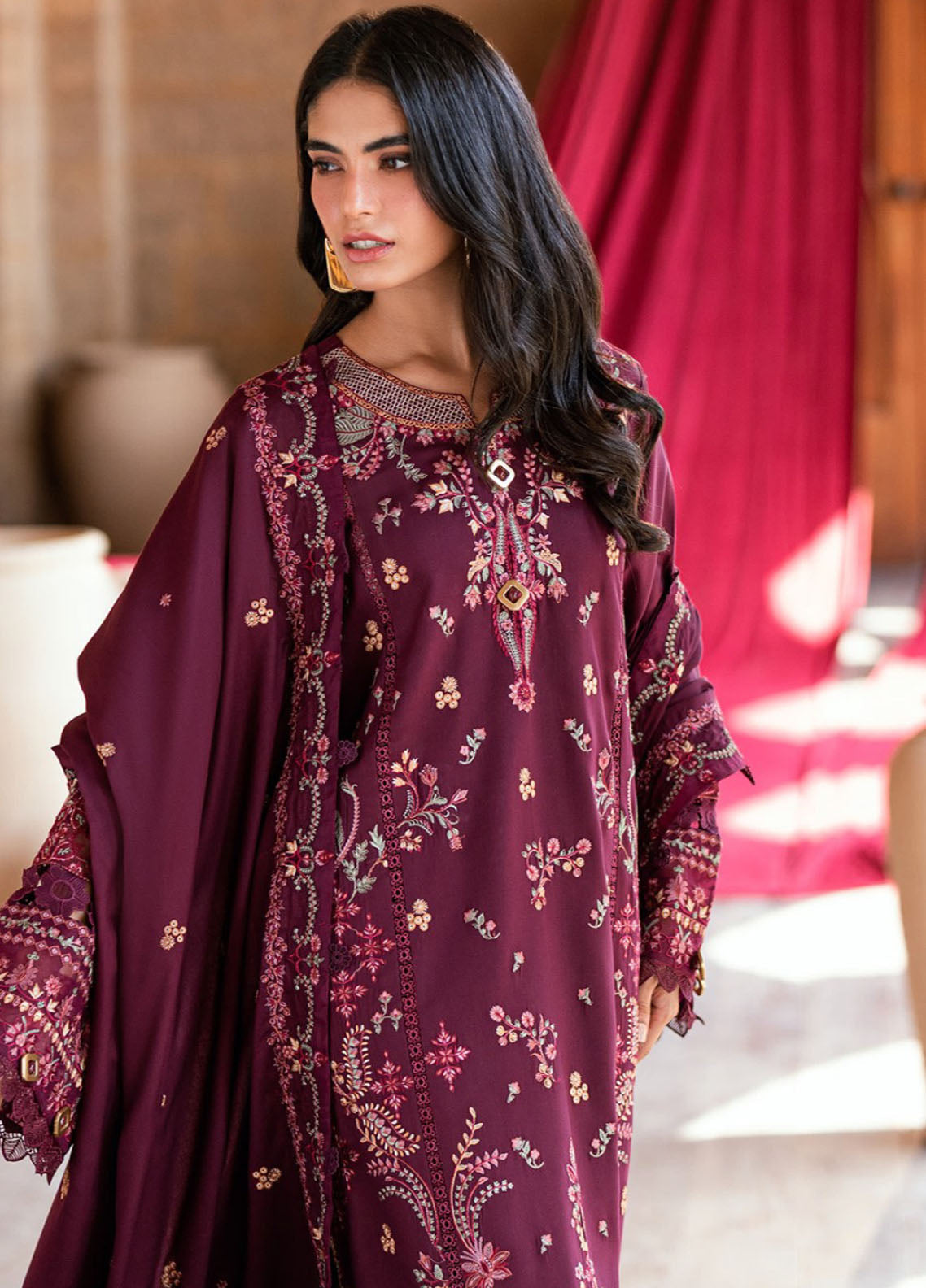 Shades Of Winter By Florent Embroidered Twill Marina 3 Piece Unstitched Suit FL25SOW D-3A Shades Of Winter By Florent Embroidered Twill Marina 3 Piece Unstitched Suit FL25SOW D-3A