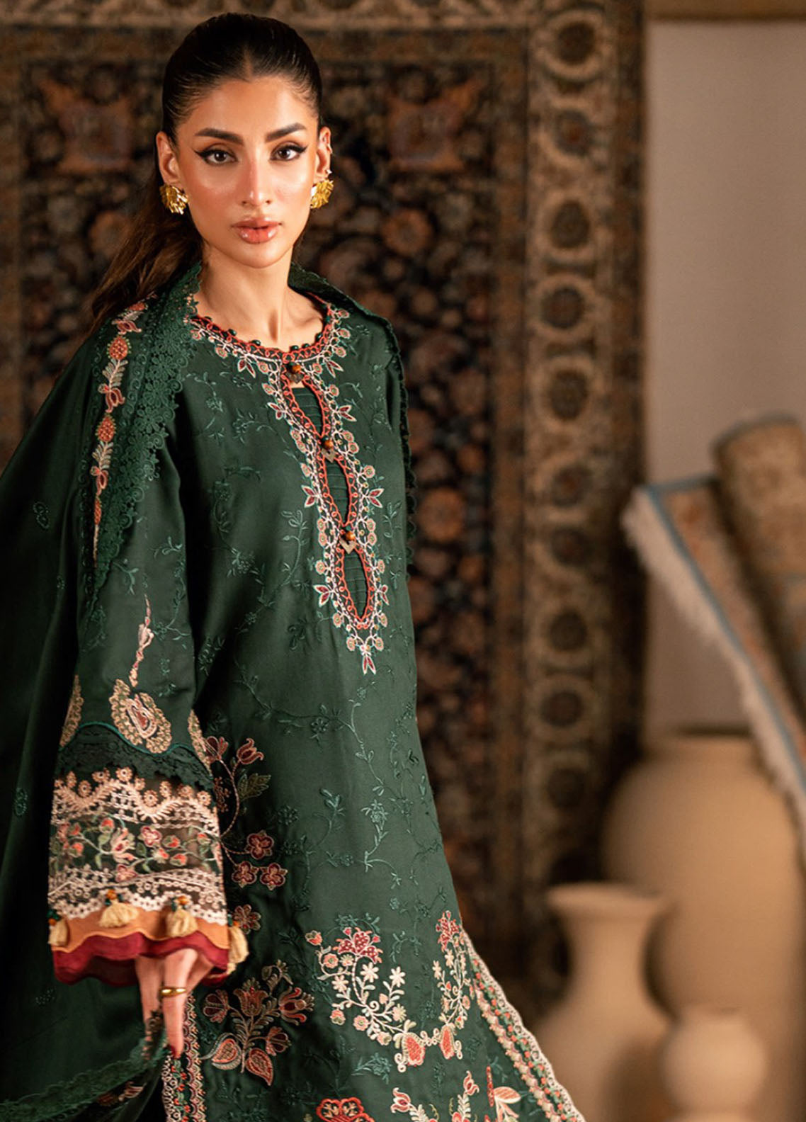 Shades Of Winter By Florent Embroidered Twill Marina 3 Piece Unstitched Suit FL25SOW D-7B Shades Of Winter By Florent Embroidered Twill Marina 3 Piece Unstitched Suit FL25SOW D-7B