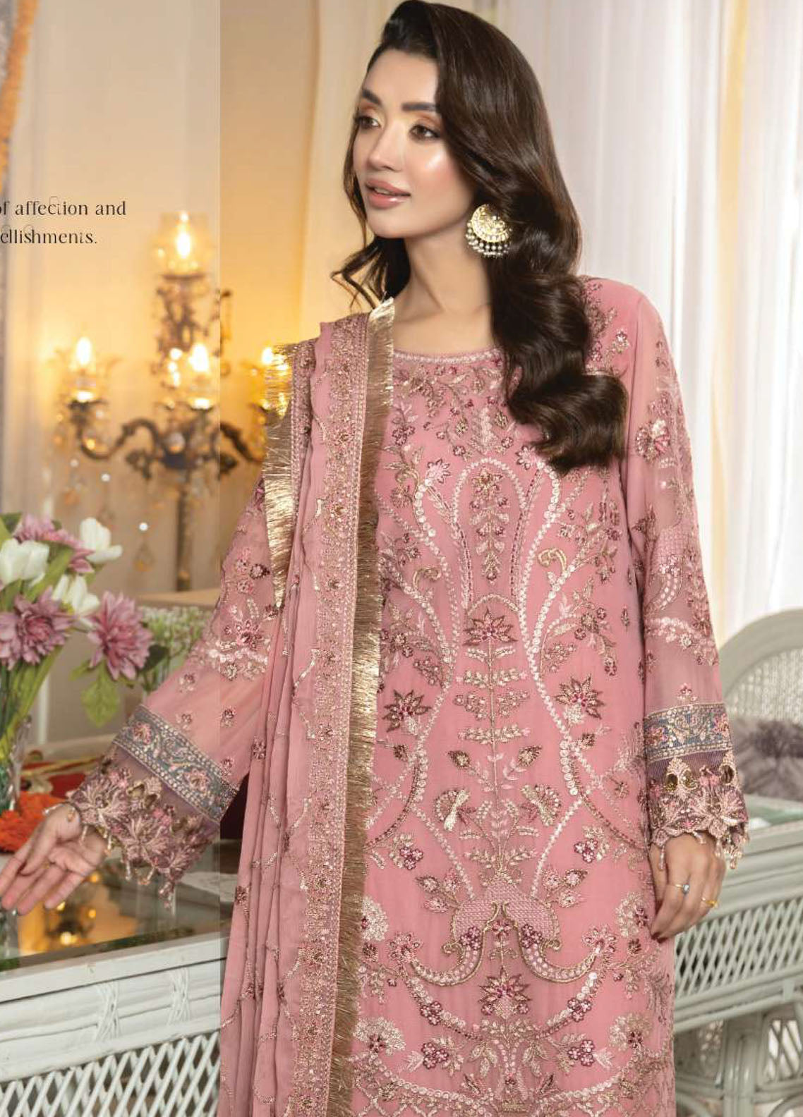 Shagun By Imrozia Premium Embroidered Chiffon 3 Piece Unstitched Suit IM25S D-M-101 MEHR Shagun By Imrozia Premium Embroidered Chiffon 3 Piece Unstitched Suit IM25S D-M-101 MEHR