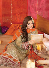 Shagun By Imrozia Premium Embroidered Chiffon 3 Piece Unstitched Suit IM25S D-M-104 NOURA