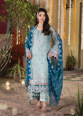 Shagun By Imrozia Premium Embroidered Chiffon 3 Piece Unstitched Suit IM25S D-M-105 IZZA