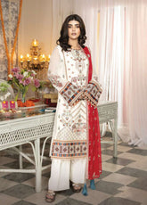 Shagun By Imrozia Premium Embroidered Chiffon 3 Piece Unstitched Suit IM25S D-M-108 ZERINE