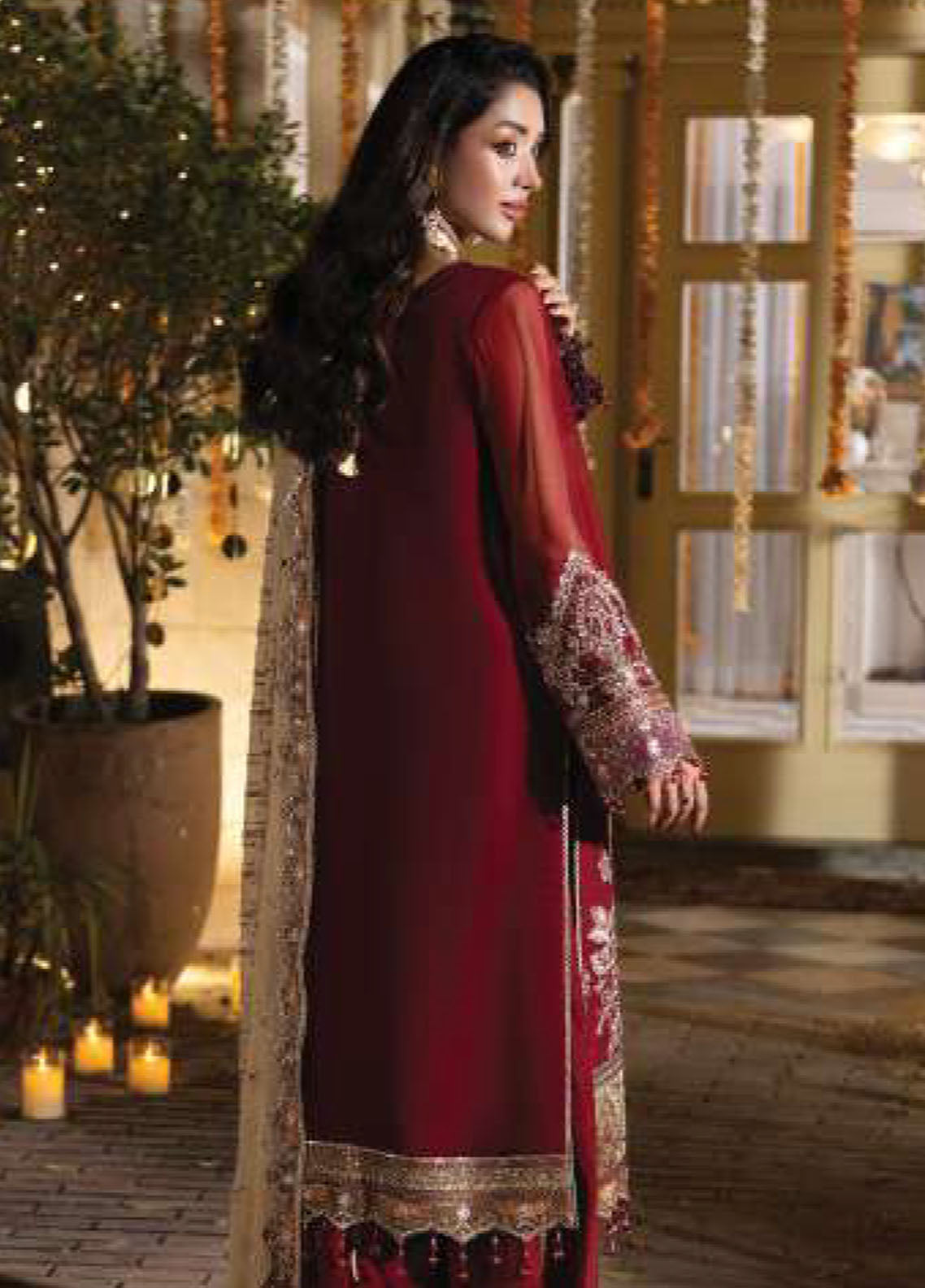 Shagun By Imrozia Premium Embroidered Chiffon 3 Piece Unstitched Suit IM25S D-M-109 HOORAIN Shagun By Imrozia Premium Embroidered Chiffon 3 Piece Unstitched Suit IM25S D-M-109 HOORAIN