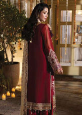 Shagun By Imrozia Premium Embroidered Chiffon 3 Piece Unstitched Suit IM25S D-M-109 HOORAIN