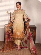 Shahkar By Schick Exclusive Embroidered Lawn 3 Piece Unstitched Suit SDH24SE D-01