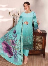 Shahkar By Schick Exclusive Embroidered Lawn 3 Piece Unstitched Suit SDH24SE D-03