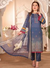 Shahkar By Schick Exclusive Embroidered Lawn 3 Piece Unstitched Suit SDH24SE D-07