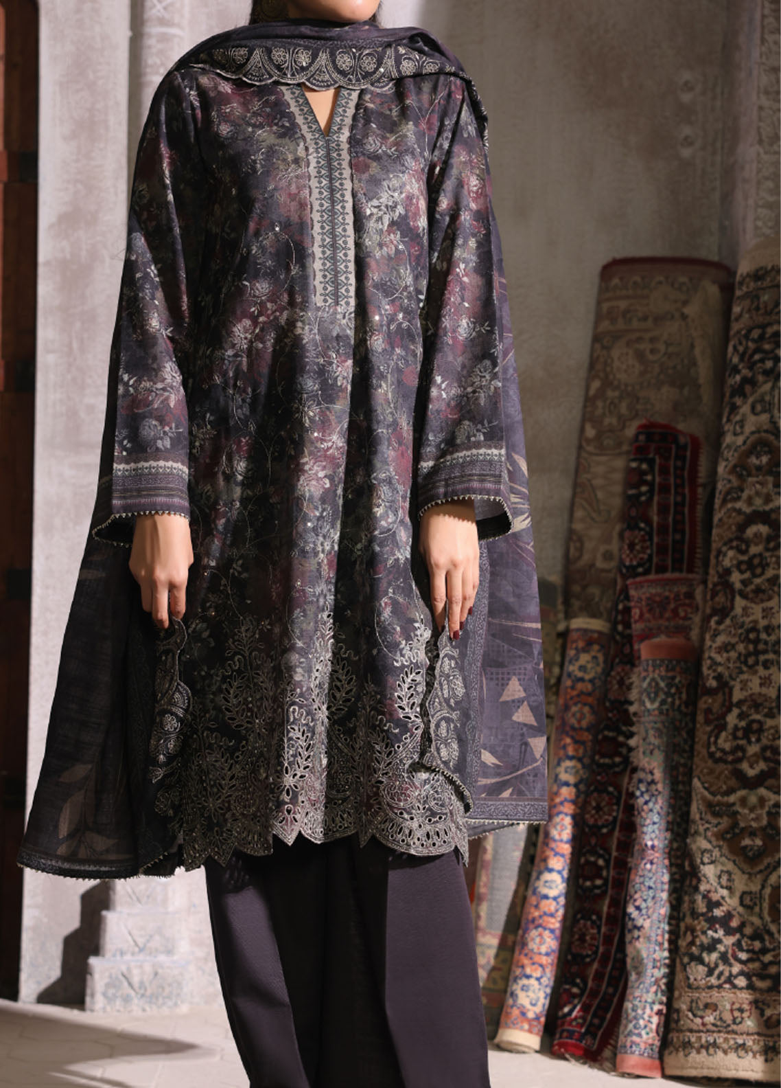 Shahkar By VS Textile Embroidered Khaddar 3 Piece Unstitched Suit VS25SEK D-005 Shahkar By VS Textile Embroidered Khaddar 3 Piece Unstitched Suit VS25SEK D-005
