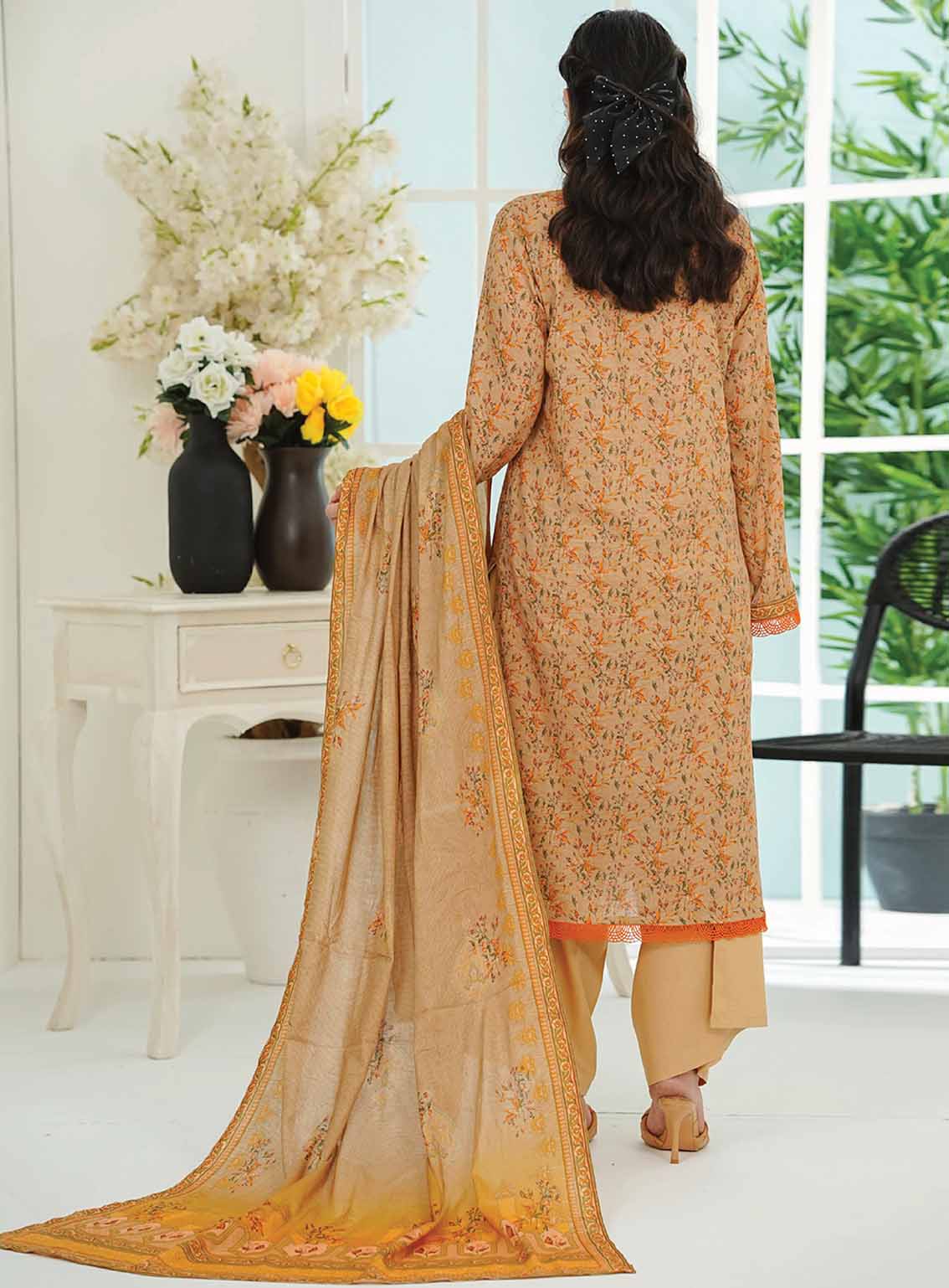 Shahkar By VS Textile Printed Lawn 3 Piece Unstitched Suit VS25SM D-105 Shahkar By VS Textile Printed Lawn 3 Piece Unstitched Suit VS25SM D-105