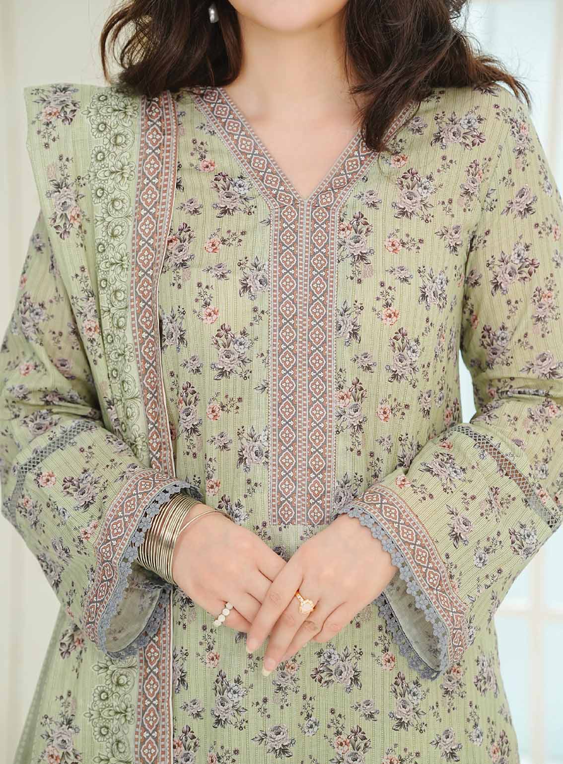 Shahkar By VS Textile Printed Lawn 3 Piece Unstitched Suit VS25SM D-107 Shahkar By VS Textile Printed Lawn 3 Piece Unstitched Suit VS25SM D-107