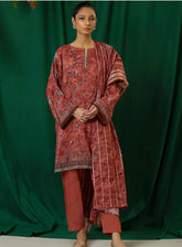 Shajar By Rashid Textile Embroidered Staple Nylon 3 Piece Unstitched Suit RT24S SN-8323