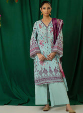 Shajar By Rashid Textile Embroidered Staple Nylon 3 Piece Unstitched Suit RT24S SN-8324