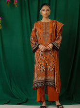 Shajar By Rashid Textile Embroidered Staple Nylon 3 Piece Unstitched Suit RT24S SN-8328